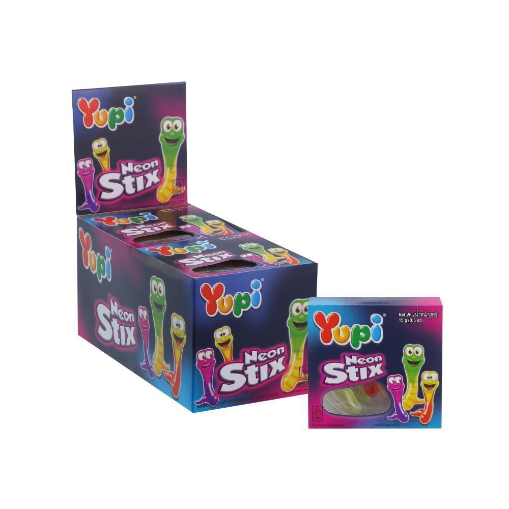 [สินค้าส่งด่วน] ยูปี้ นีออน สติ๊ก 15 กรัม แพ็ค 12