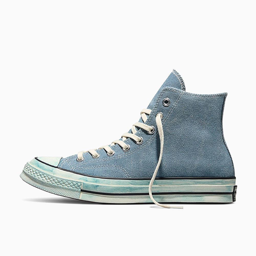 CONVERSE حذاء رجالي Chuck 70 Washed Canvas HI — رمادي — صورة 4