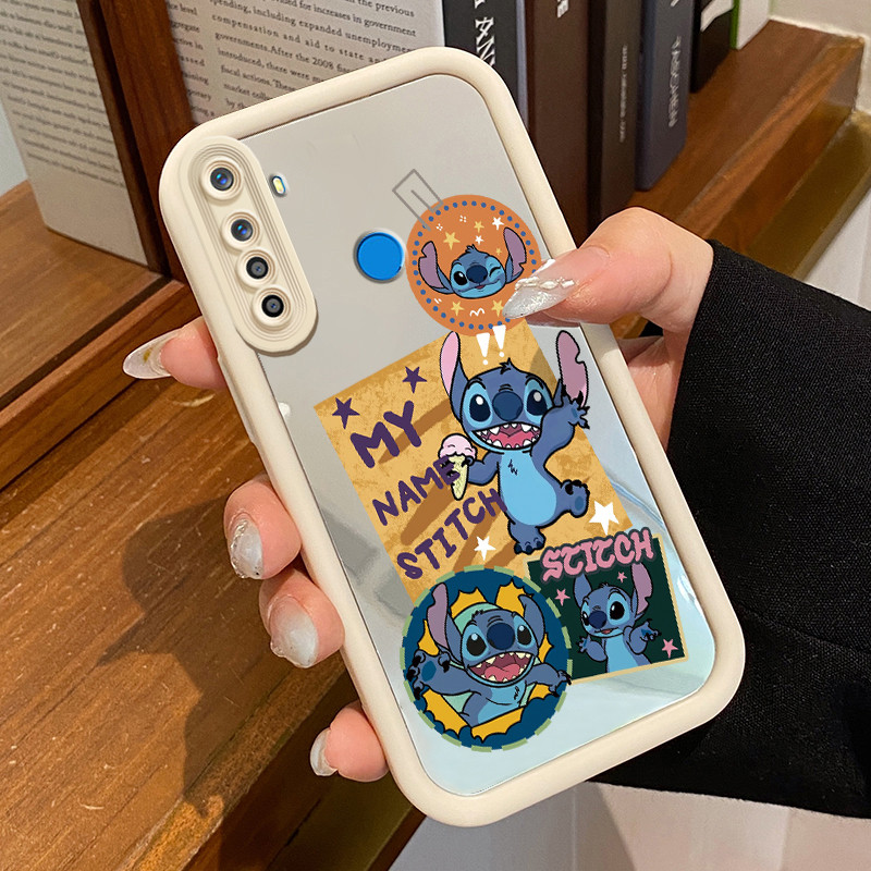 HP Realme 5 5i 5s 6i C3 C3i Narzo 10 Narzo 10A Narzo 20A Case Softcase Happy Blue Alien Cesing เคสซิ