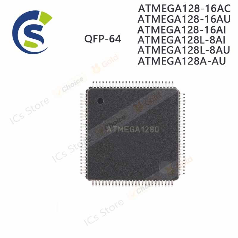 1PCS 100% ใหม่ ATMEGA128-16AC ATMEGA128-16AU ATMEGA128-16AI ATMEGA128L-8AI ATMEGA128L-8AU ATMEGA128A