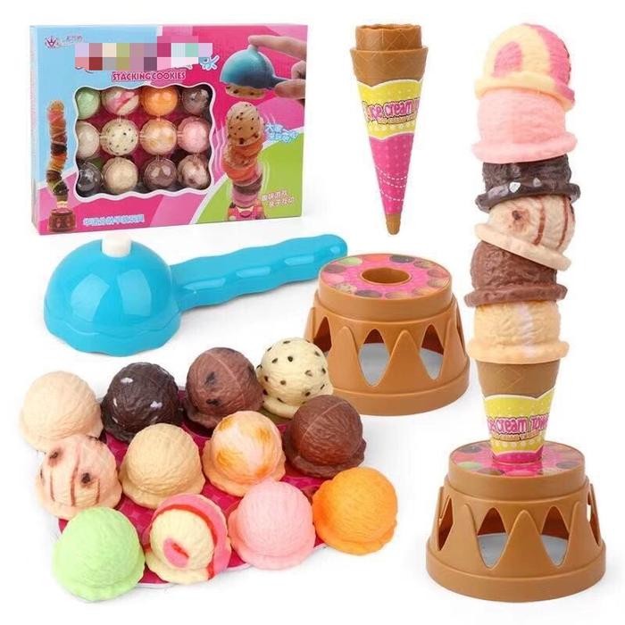 ICE CREAM TOWER TOY ICE CREAM TOY CHILDRENS TOY CODE 509