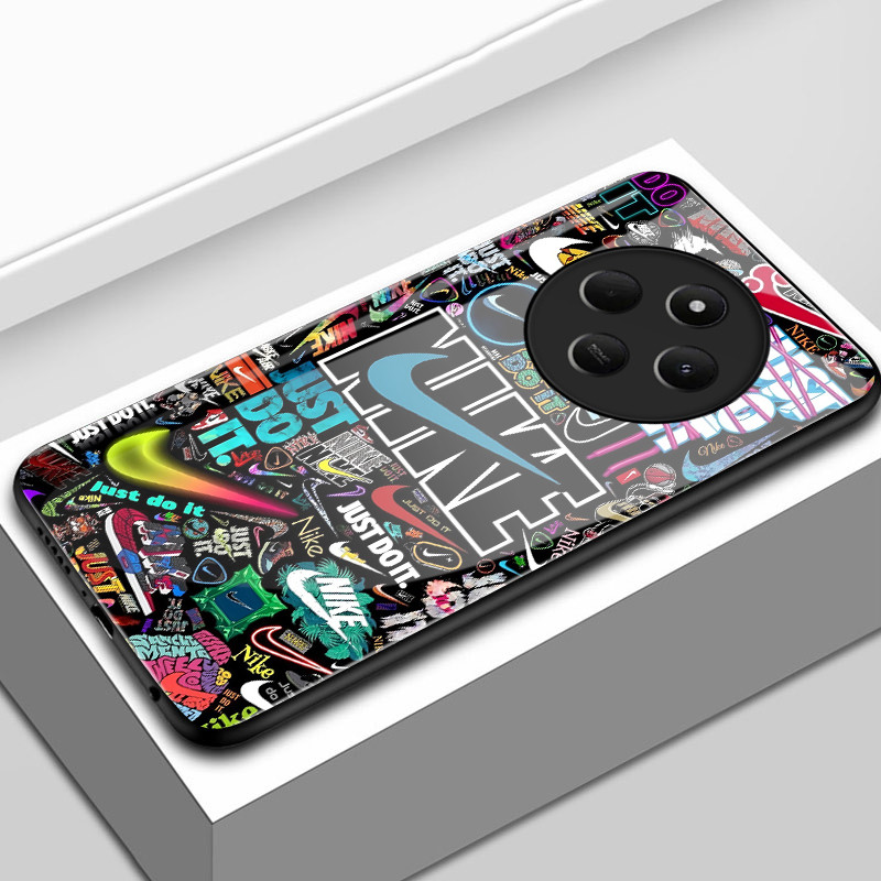 เคสสำหรับ Redmi 14C 4G 14C 5G A4 5G 14R 5G POCO C75 5G M7 5G เคสโทรศัพท์แบรนด์อินเทรนด์เปลือกแก้วกันกระแทก