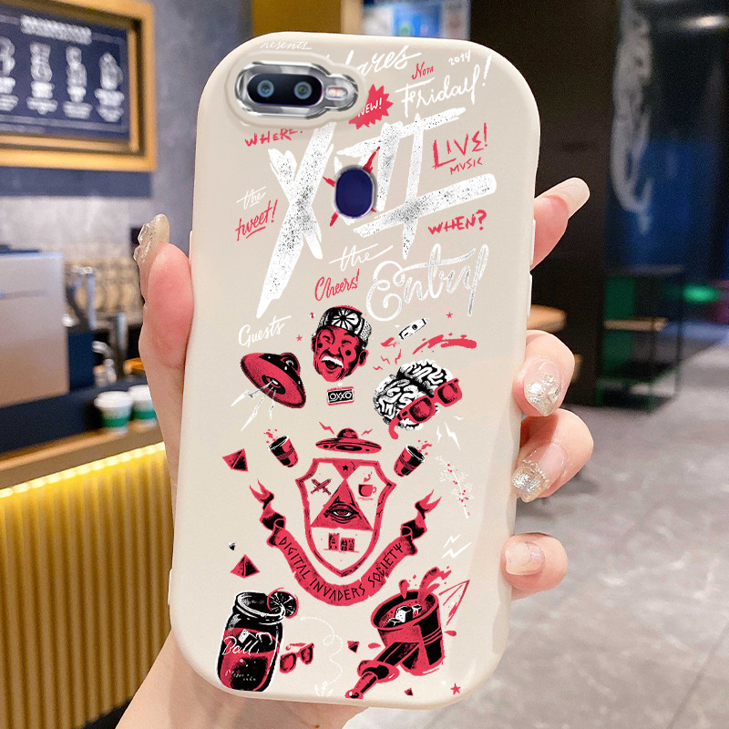 เคสสำหรับ OPPO F9 Pro A7X A9 2019 A9X Realme 2 Pro Realme U1 เคสโทรศัพท์เพลงสดกันกระแทกกลมและอ้วน