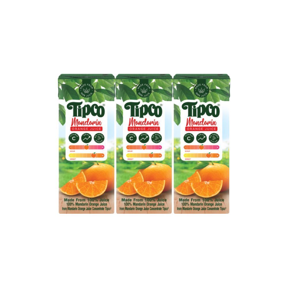 ทิปโก้น้ำส้มแมนดาริน100% 200มล.X3