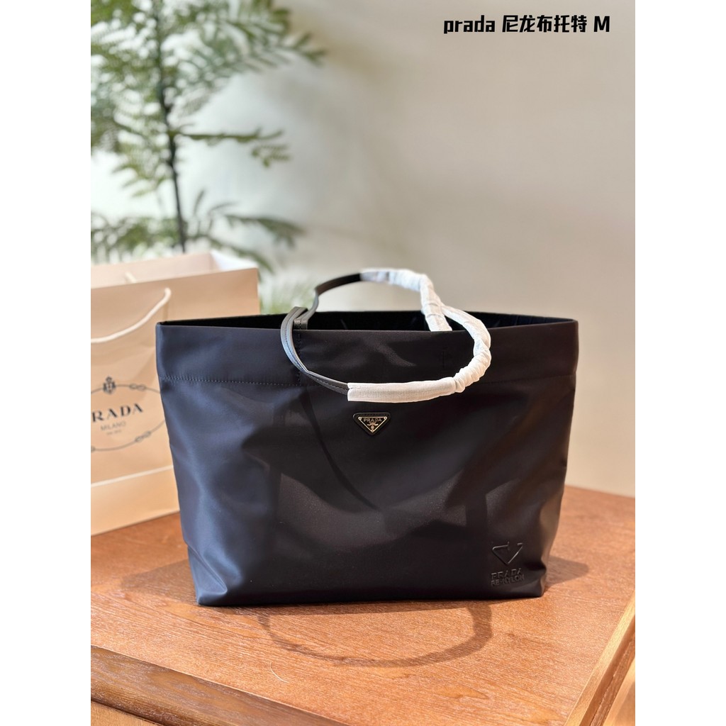 Recycled Nylon Tote Bag Simple Fashion Practical Shopping Bag