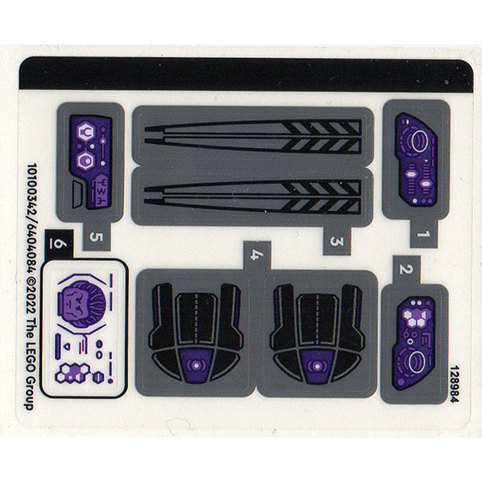 Brick2cube Part - Sticker Sheet for Set 76214 - (10100342/6404084) - 76214stk01