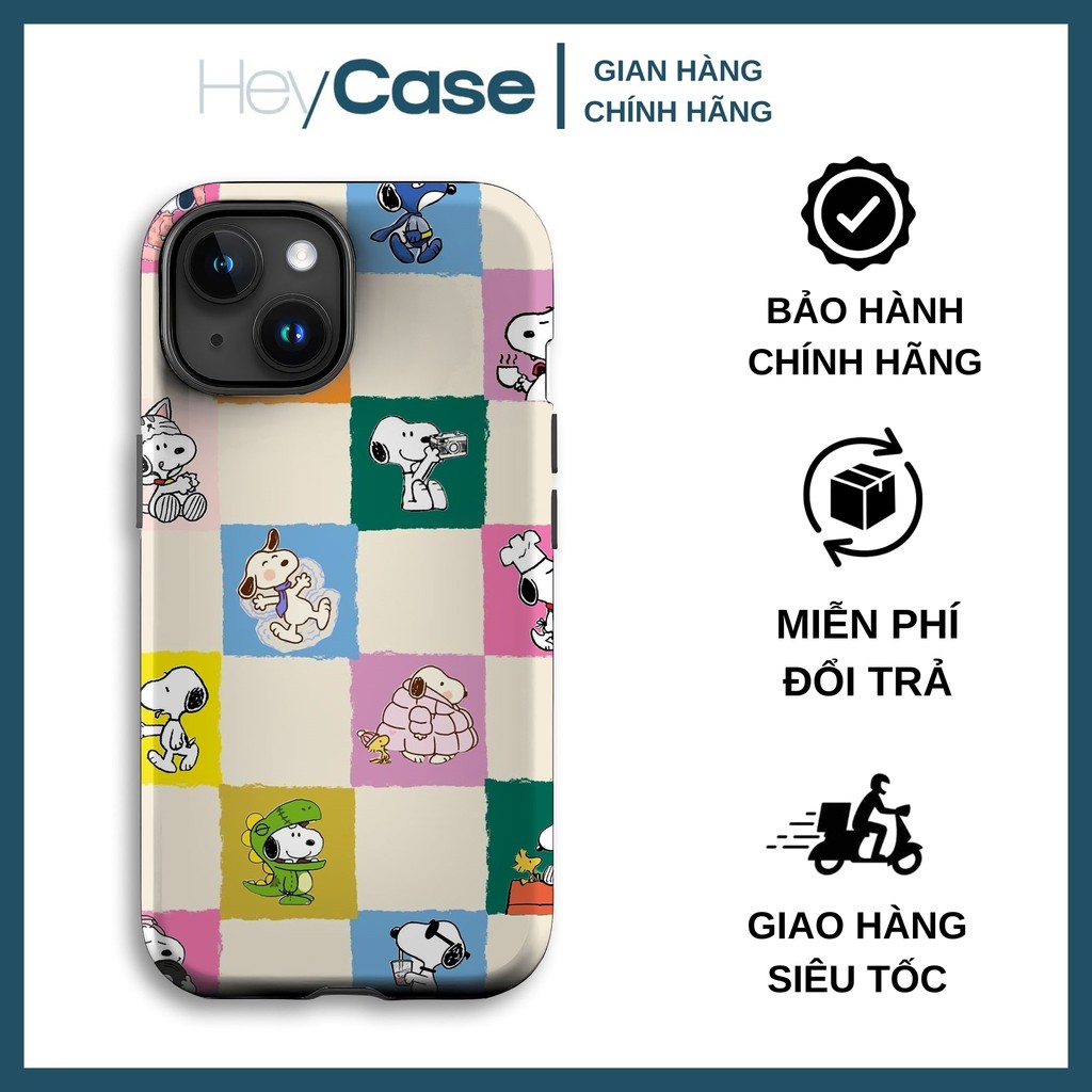 เคสไอโฟน Snoopy และ Woodstock น่ารัก กันกระแทกและทนทาน