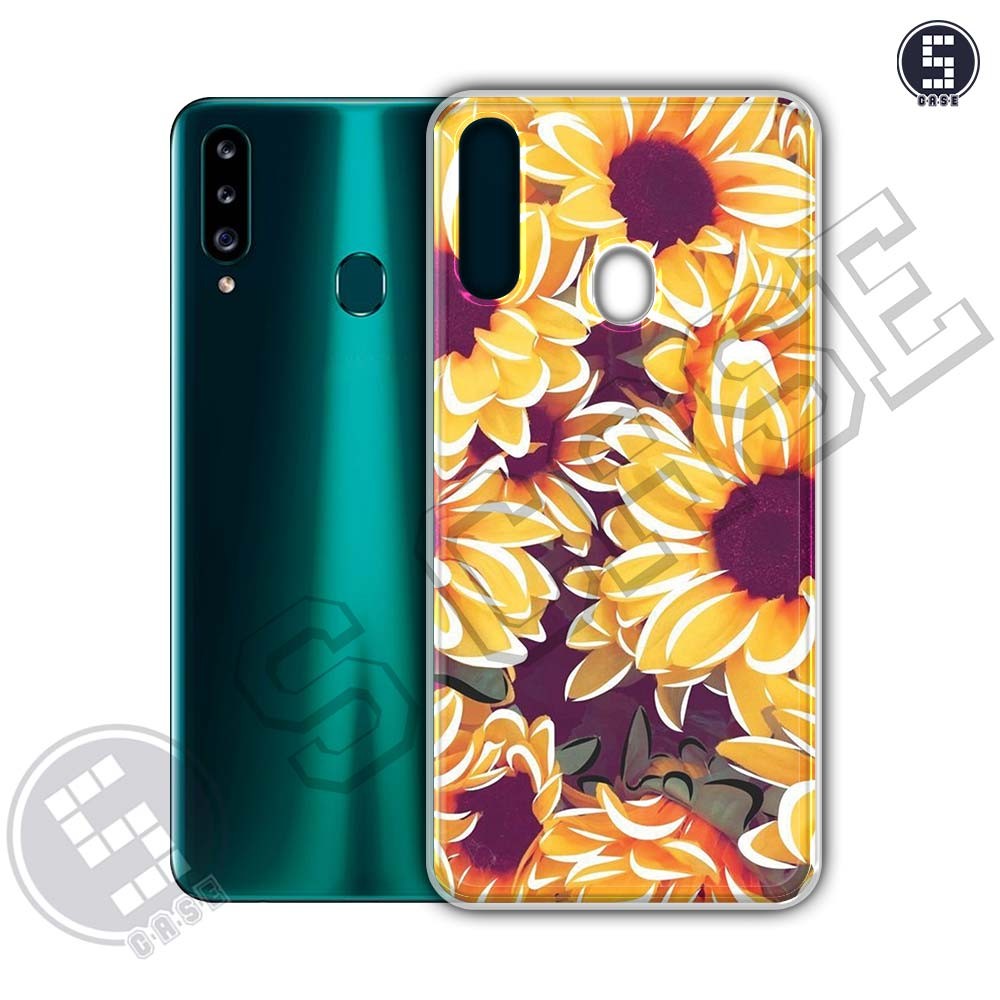 เคสสําหรับ Samsung A20s หลายรุ่น SLC09 Flower Art