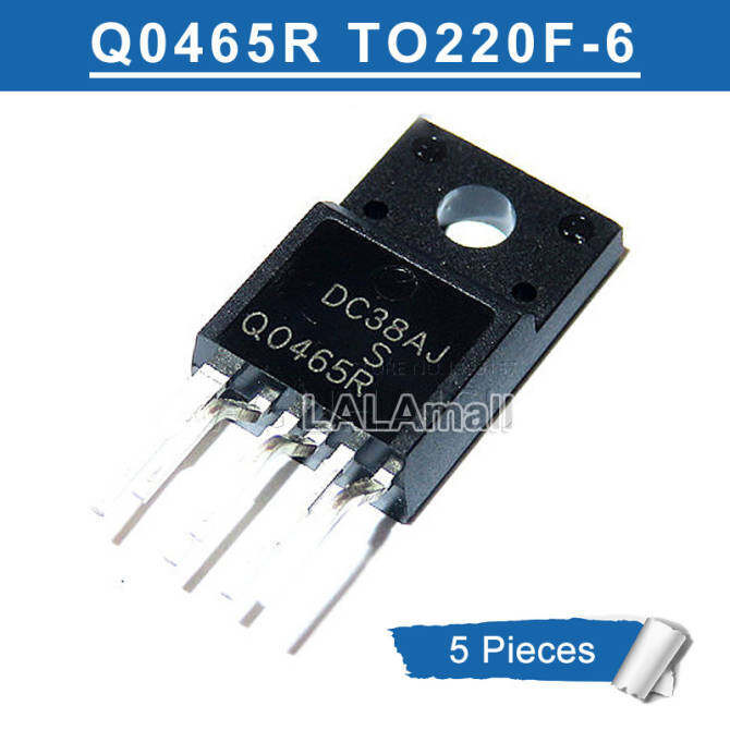 5pcs Q0465R TO220F-6 FSQ0465RS TO-220F FSQ0465 Q0465RS FSQ0465RBWDTU ใหม่เดิม