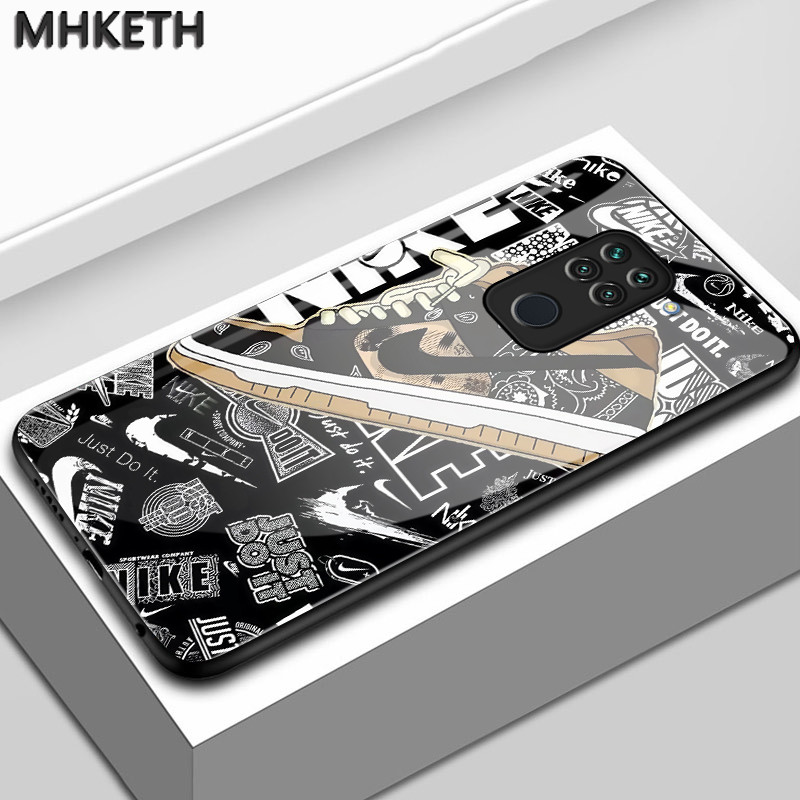 เคสสำหรับ Xiaomi Redmi Note 9 Note 9s Note 9 Pro POCO M2 Pro เคสโทรศัพท์วัสดุแก้วเกรดสูงกันตกแบรนด์อินเทรนด์