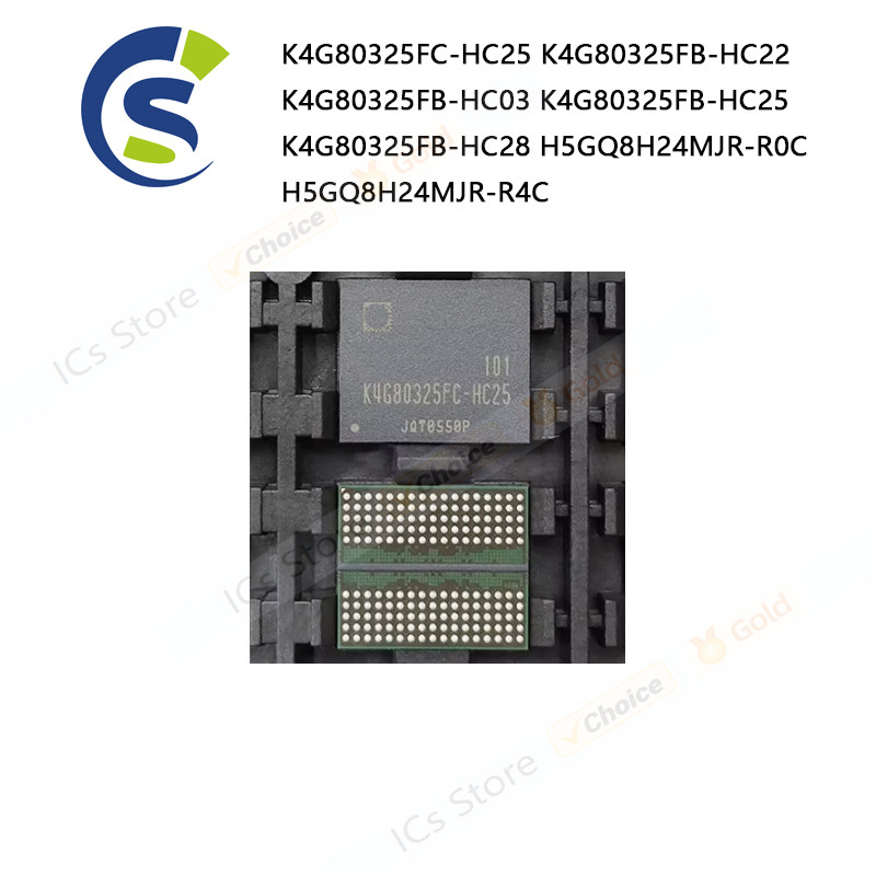 1PCS 100% ใหม่ K4G80325FC-HC25 K4G80325FB-HC22 K4G80325FB-HC03 K4G80325FB-HC25 K4G80325FB-HC28H5RGQ8