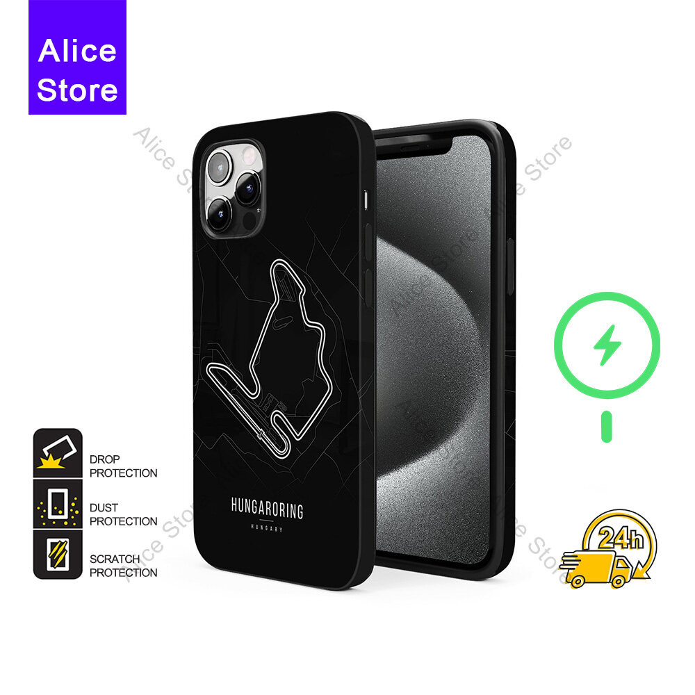 Hungaroring F1 Track Map เคสโทรศัพท์สําหรับ iPhone 17 Pro Max / iPhone 16 Pro Max / 15 Pro Max / 13 