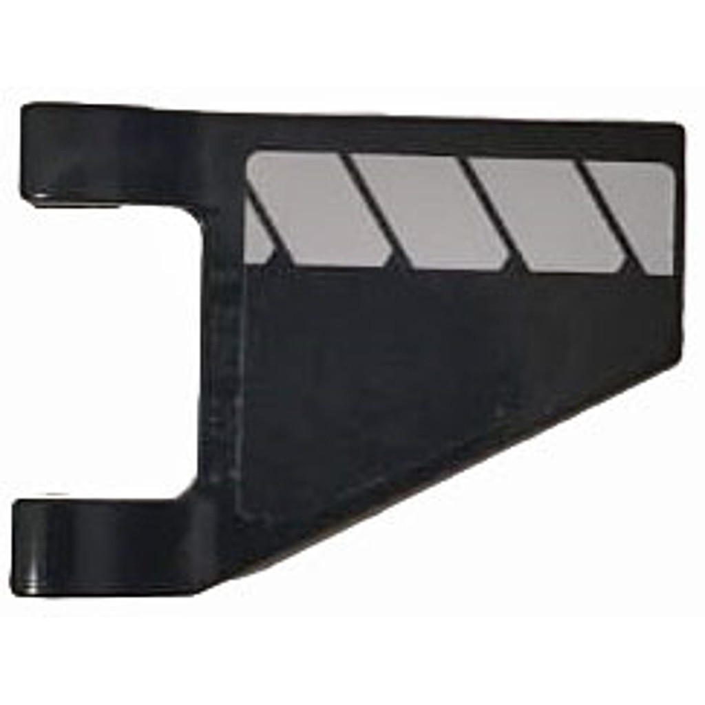 Brick2cube Part - Flag 2 x 2 Trapezoid with White Stripes Pattern Model Left Side (Sticker) - Set 76