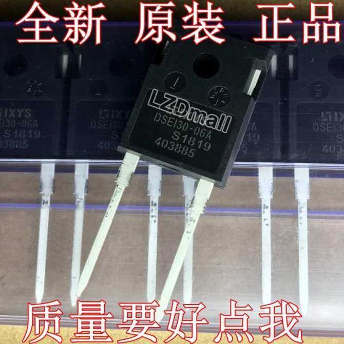 2 ชิ้น DSEI30-06A DSE130-06A TO-247 30A 600V Fast Recovery Diode ใหม่เดิม