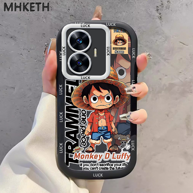 MHKETH เคสสำหรับ Realme C55 C33 Narzo N55 เคสการ์ตูนกรอบมือถือส่วนบุคคลลายตัวการ์ตูนน่ารัก