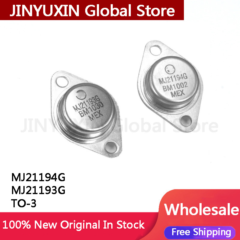 2 ชิ้น MJ21194G MJ21194 MJ21193G MJ21193 TO-3 ในสต็อกขายส่ง