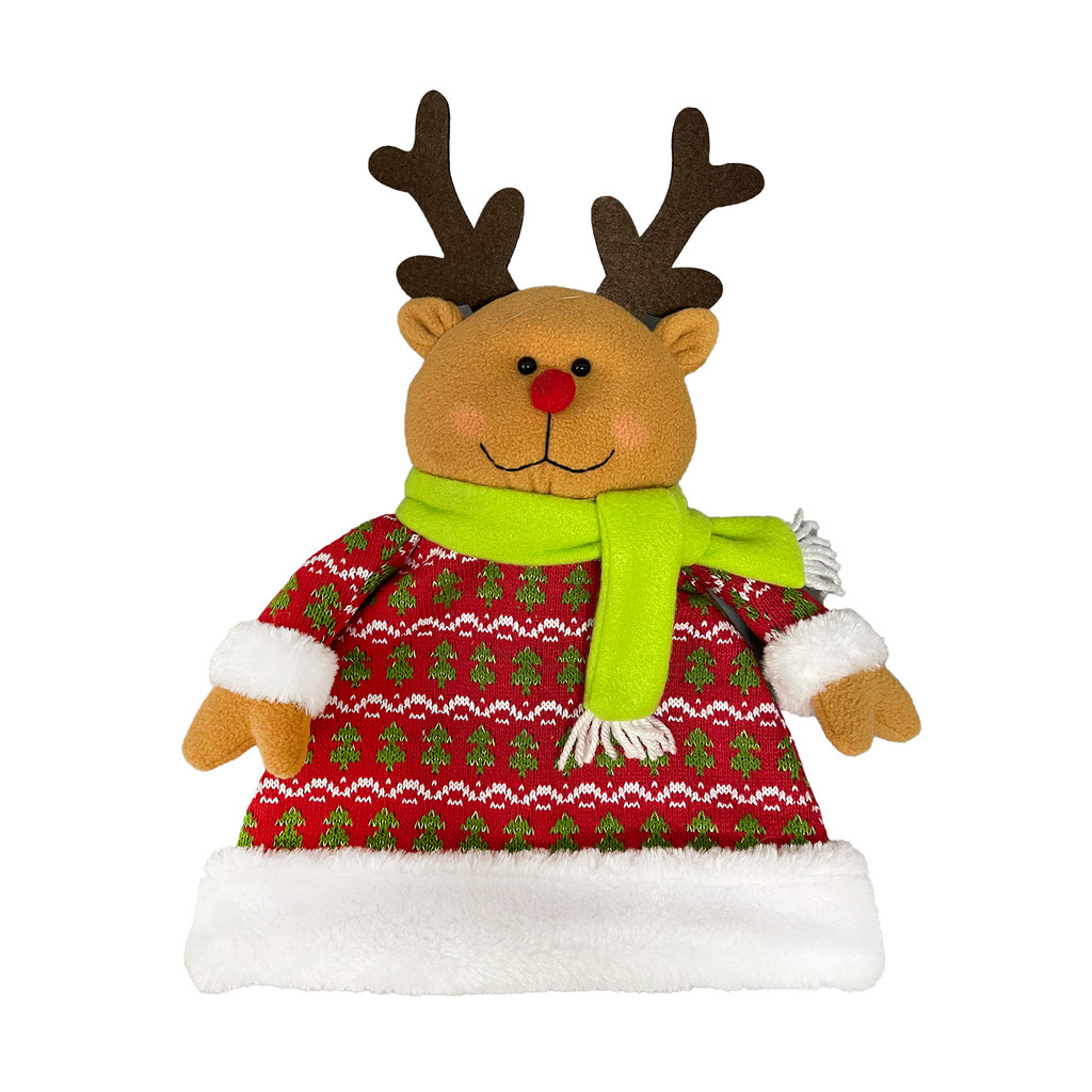 หมวกคริสต์มาสกวางเรนเดียร์ KASSA HOME รุ่น SHX1206-3 สีแดง - ขาว