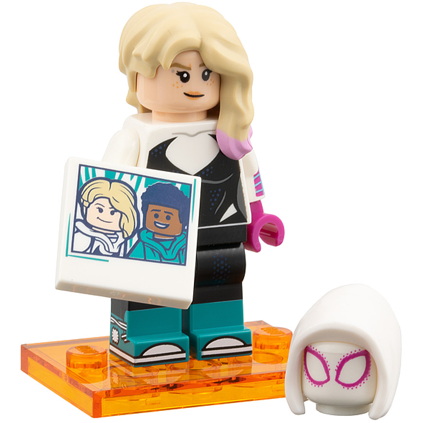 Brick2cube Set - Gwen Stacy / Spider Gwen, Spider-Man Across the Spider-Verse (Complete Set with Stand and... - colspi-4