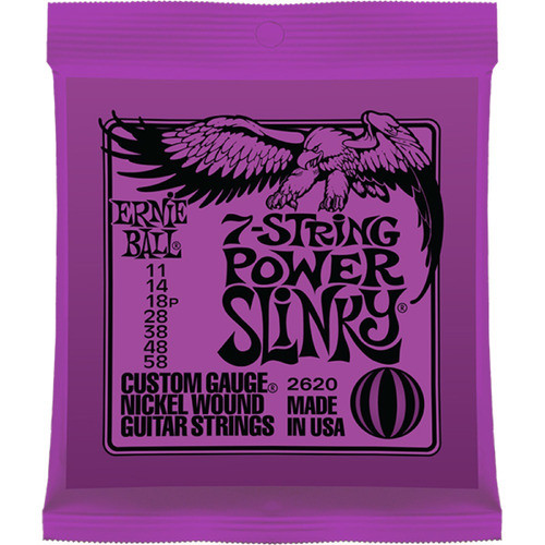 ERNIE BALL ERNIE BALL 2620 สายกีตาร์ไฟฟ้า 7 11-58 7-STRING POWER SLINKY
