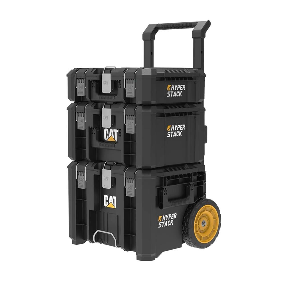 HomePro ชุดกล่องเครื่องมือล้อลาก 3 ชิ้น  DA41005 สีดำ/เหลือง แบรนด์ CAT