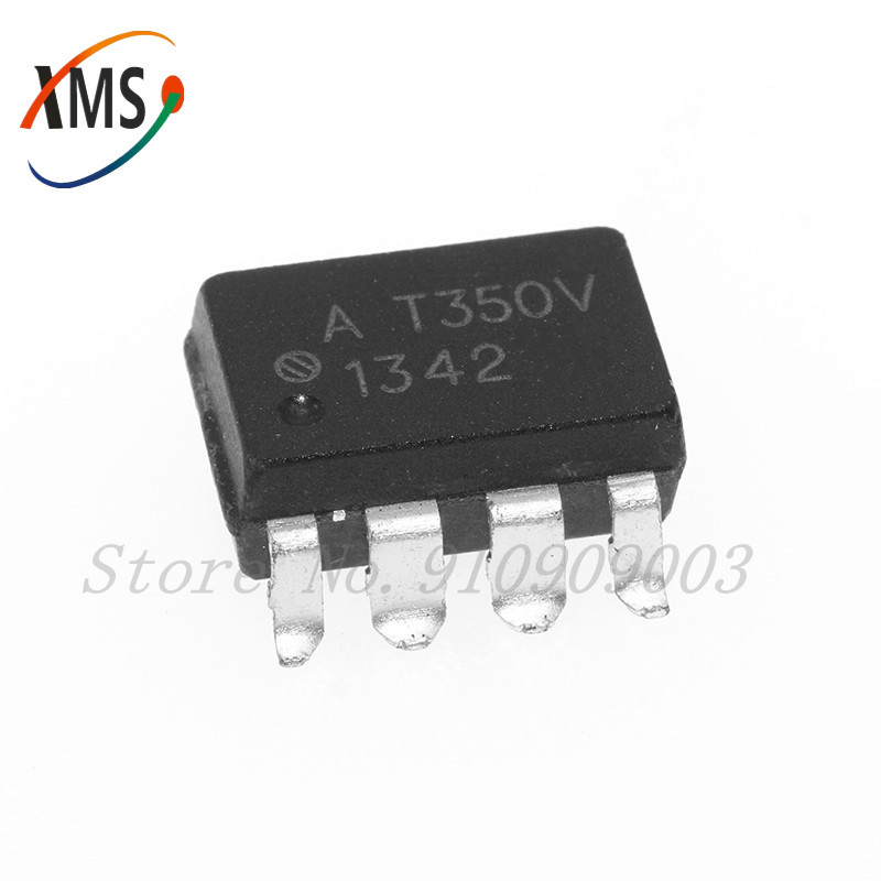 10pcs HCPL-T350V SOP-8 AT350 SOP AT350V SOP-8 อุปกรณ์คู่ความเร็วสูง
