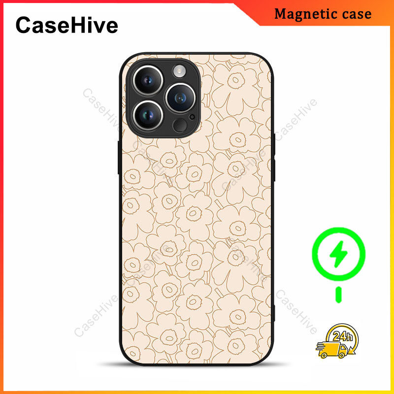 เคสโทรศัพท์ดอกไม้สําหรับ iPhone 17 Pro Max / iPhone 16 Pro Max / 15 Pro Max / 13 / Samsung Galaxy S2