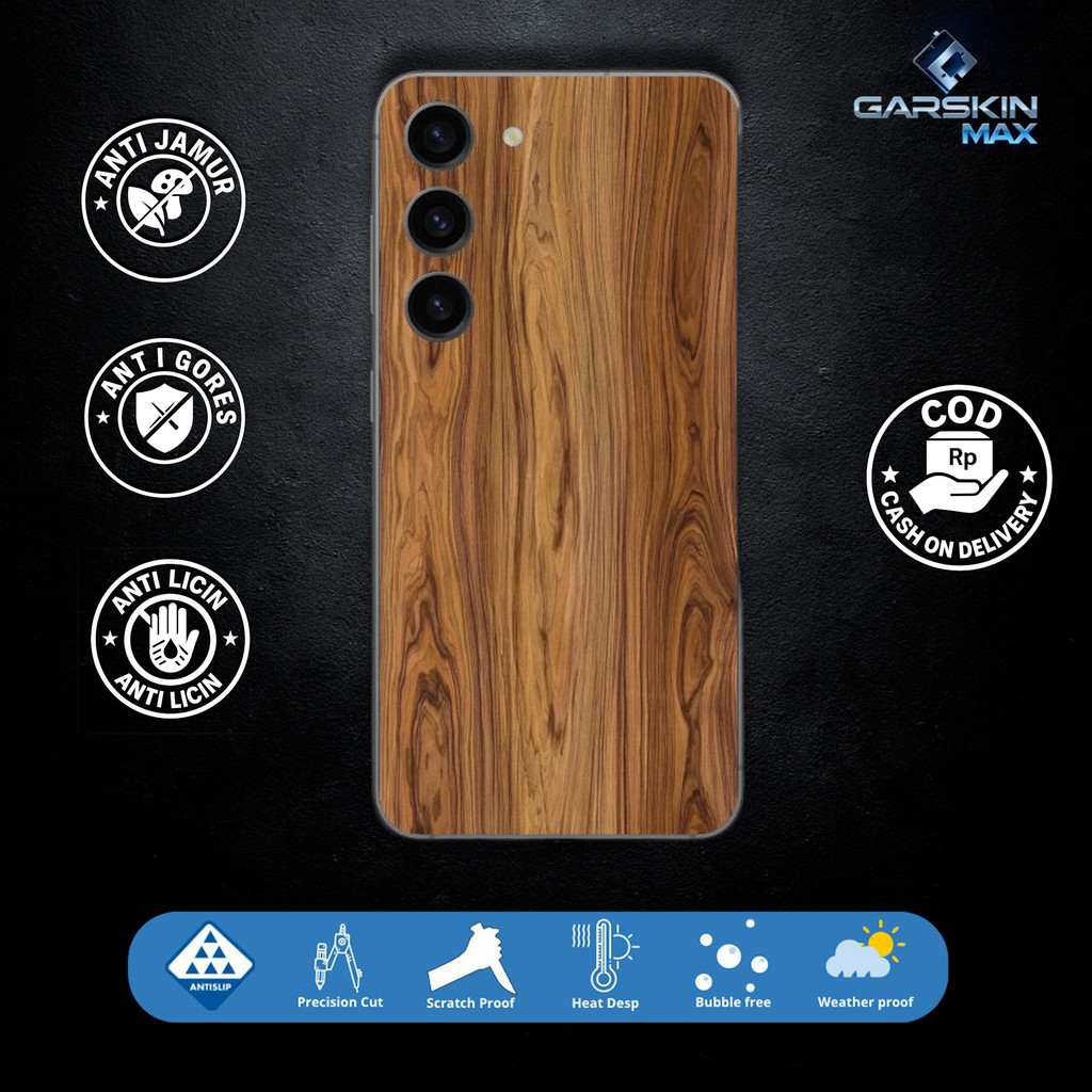 Garskin Skin Samsung S23 ชุดไม้ปกติ Fullbody / Backly | กันรอย | สามารถนํากลับมาใช้ใหม่ได้ | รหัส Me