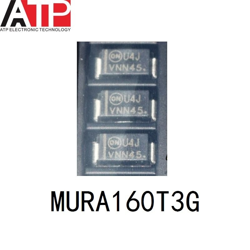 (10 ชิ้น) ใหม่ Original MURA160T3G U4J MURA160 CHIP DIODE GEN PURP 600V 1A SMA