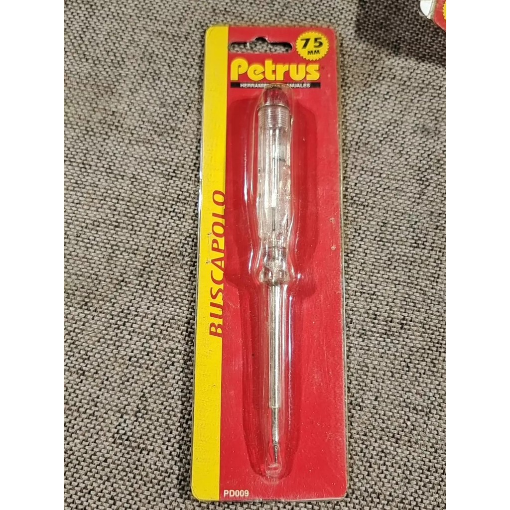Petrus PD009 ไขควงวัดไฟ 100-500V แบบสัมผัส เช็คไฟแม่นยำ ป้องกันไฟดูด เช็คไฟรั่ว ปากแบนพกพาสะดวก อุปกรณ์ช่างประจำบ้าน 🇹🇭