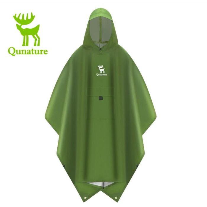 Quature 3 in 1 เสื้อกันฝนกันน้ํา Canopy พรมปูพื้นน้ําหนักเบาแบบพกพา Plonco เสื้อกันฝน