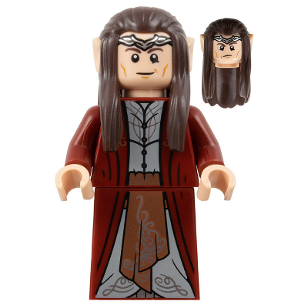 Brick2cube Minifigure - Elrond - Dark Red Robe - lor128