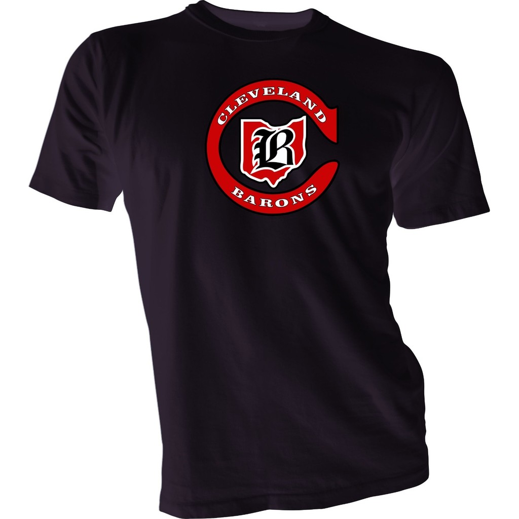 2025 Cleveland Barons Defunct Old Time Nhl Hockey Black Tshirt ใหม่ขนาด S4Xl Tee