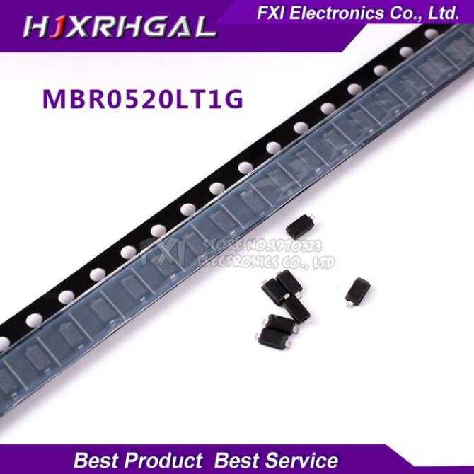 100pcs MBR0520LT1G MBR0520 SOD123 SOD Surface Mount Schottky Rectifier ใหม่เดิม
