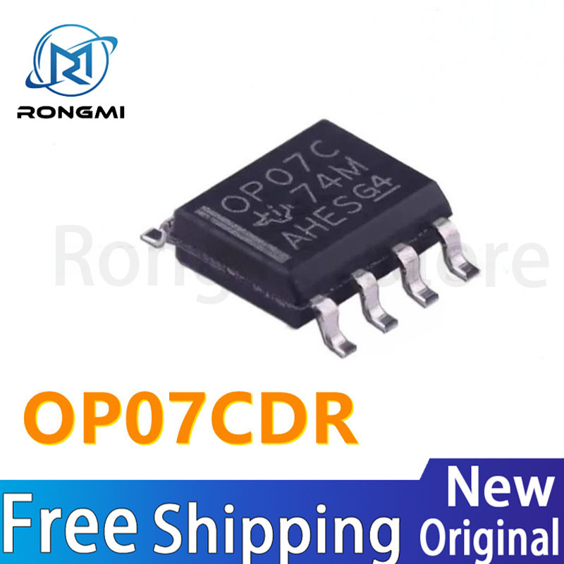 50 ชิ้น OP07 OP07C OP07CDR SOP8 IC ดําเนินการเครื่องขยายเสียงชิปสต็อกขายส่งจัดส่งฟรี