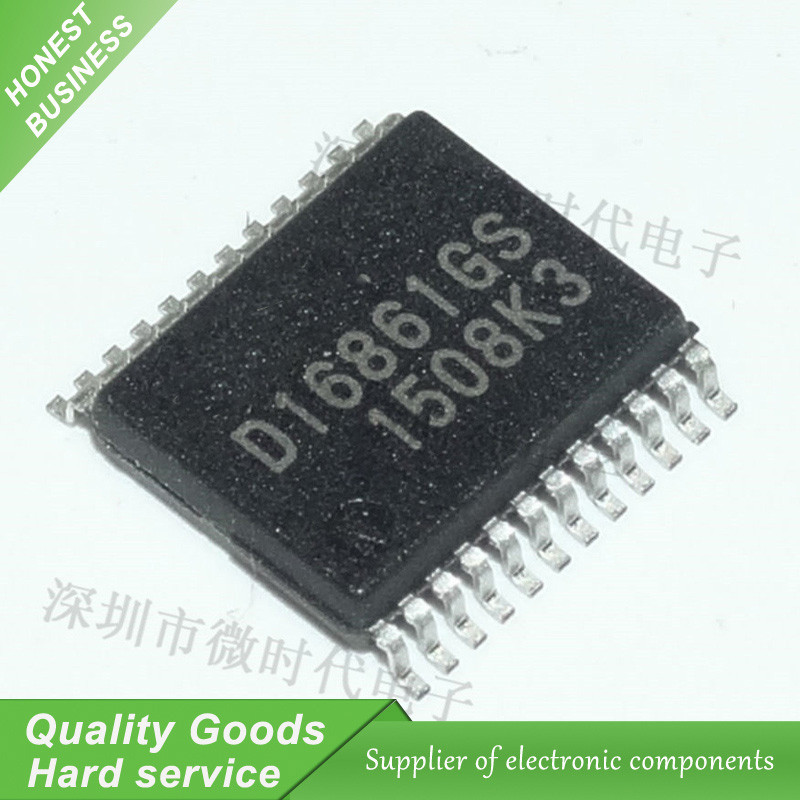 2PCS D16861GS D16861 SSOP24 D16861G D16861 ยานยนต์จุดระเบิด IC ใหม่จัดส่งฟรี