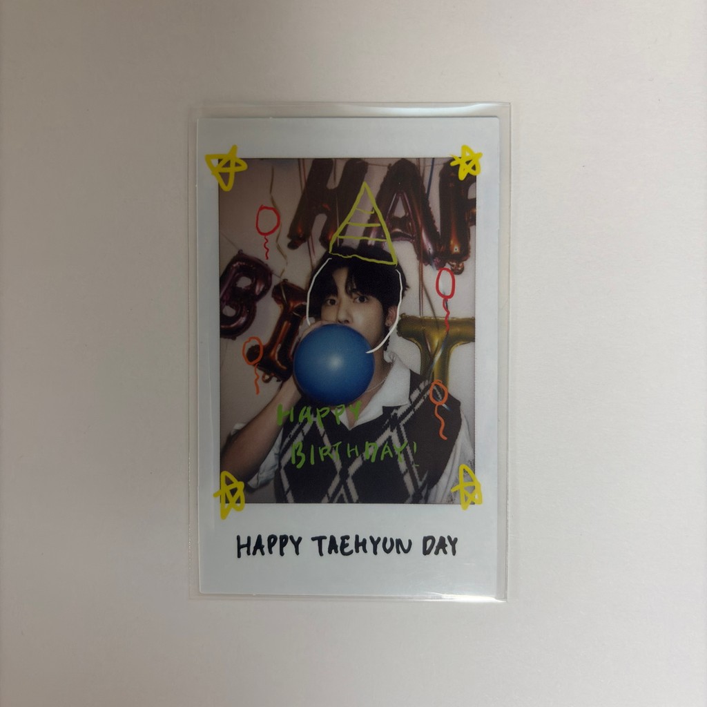 TXT 2023 Happy Deco Kit Photocard อย่างเป็นทางการ TAEHYUN