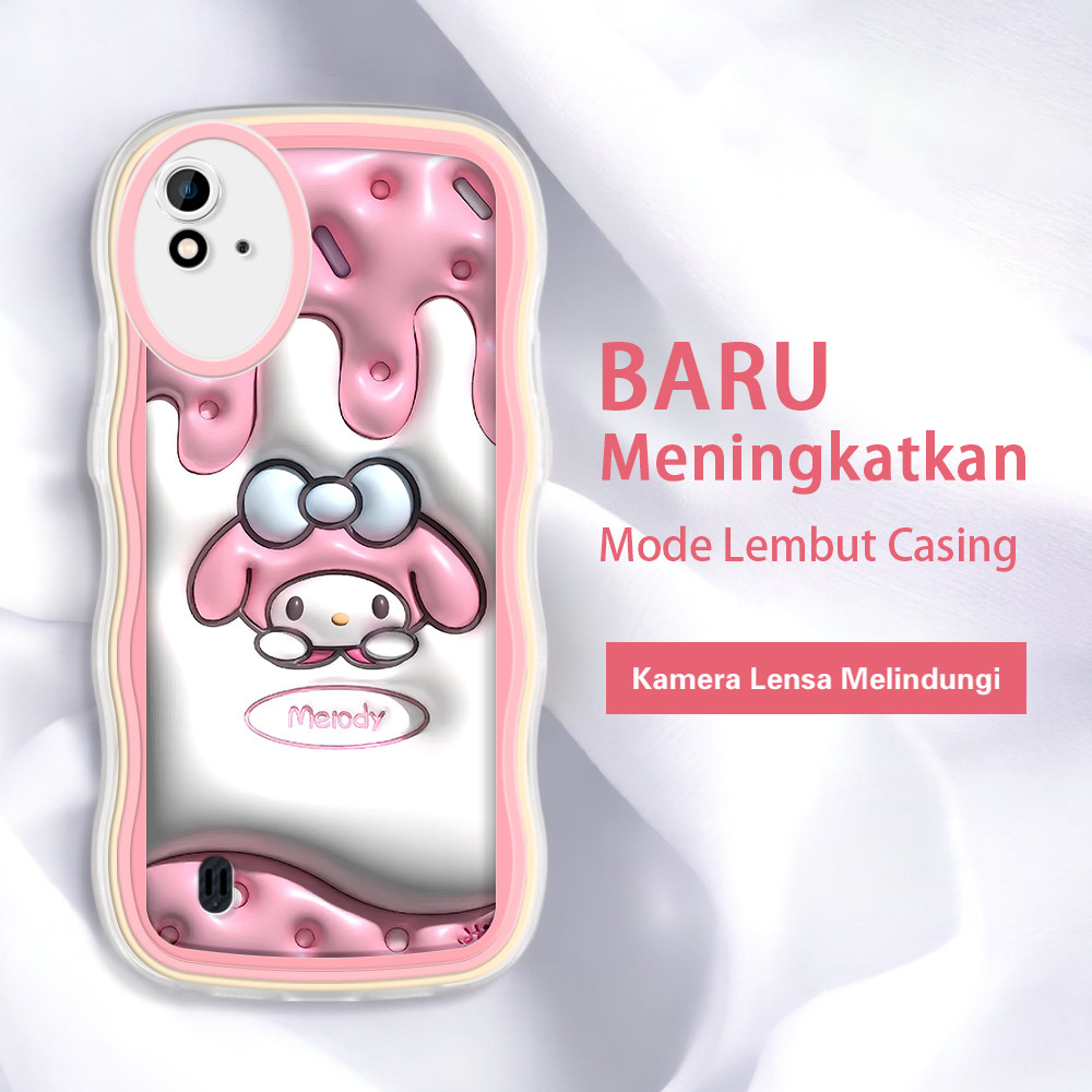 HP Realme 2 Pro Narzo 20 30 30A 20A 50 Pro 50i 50A Prime Q5 3D Cherry Blossom Pattern Soft Case สบาย