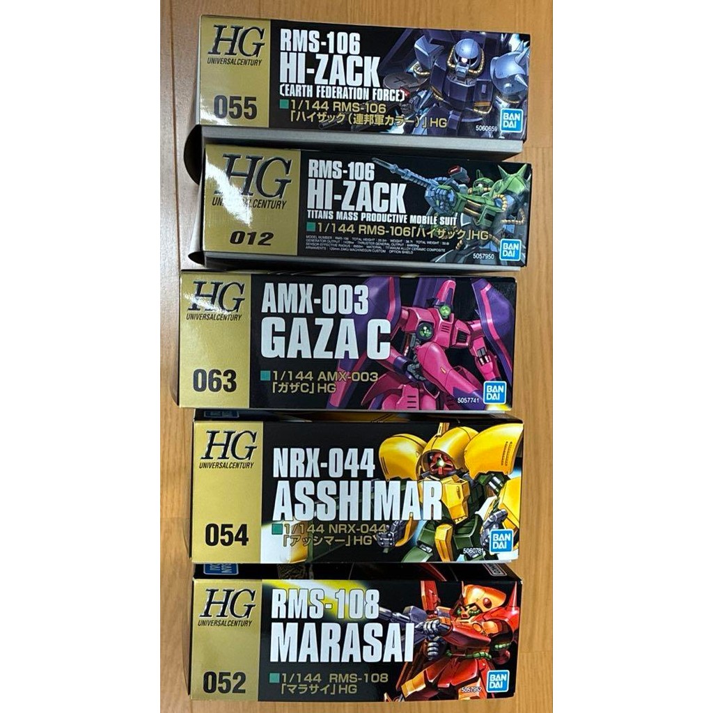 【Direct from Japan】5 สีใหม่ของ HGUC Asshimar Gaza C Hizack Federation Hizack Marasai【Japan Exclusive