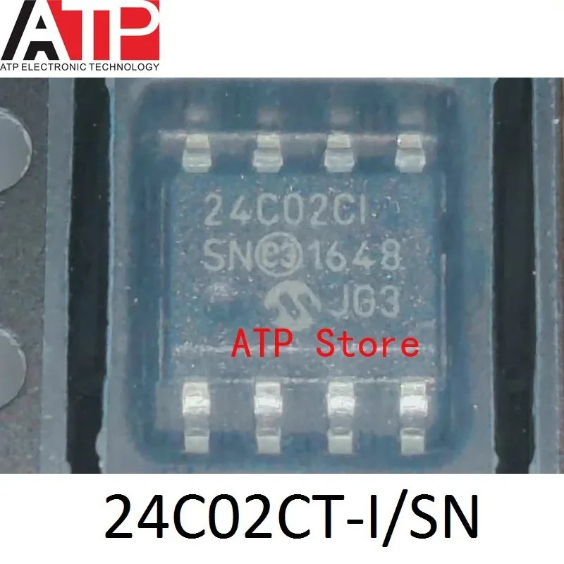 10 ชิ้น/ล็อต 100% ใหม่ 24C02CI 24C02C-I/SN SOP-8 24C02CT-I/SN EEPROM หน่วยความจําชิป IC