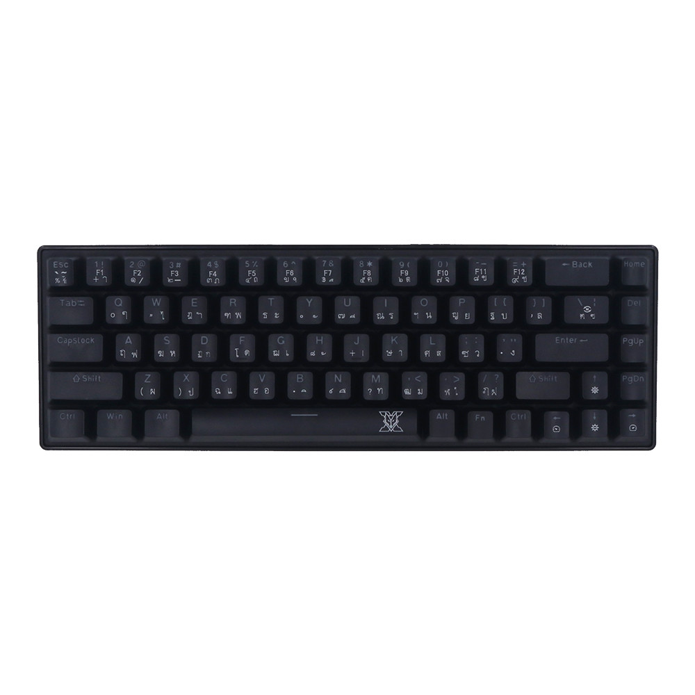 KEYBOARD (คีย์บอร์ด) NUBWO X68 KRUEGER (BLACK) (OUTEMU RED SWITCH - MINI RGB - EN/TH) +