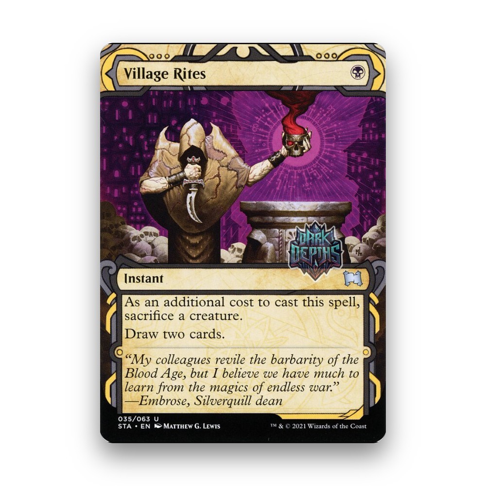[MTG] Village Rites (Showcase) (#35) [STA] [BLACK] [UNCOM] | Magic the Gathering