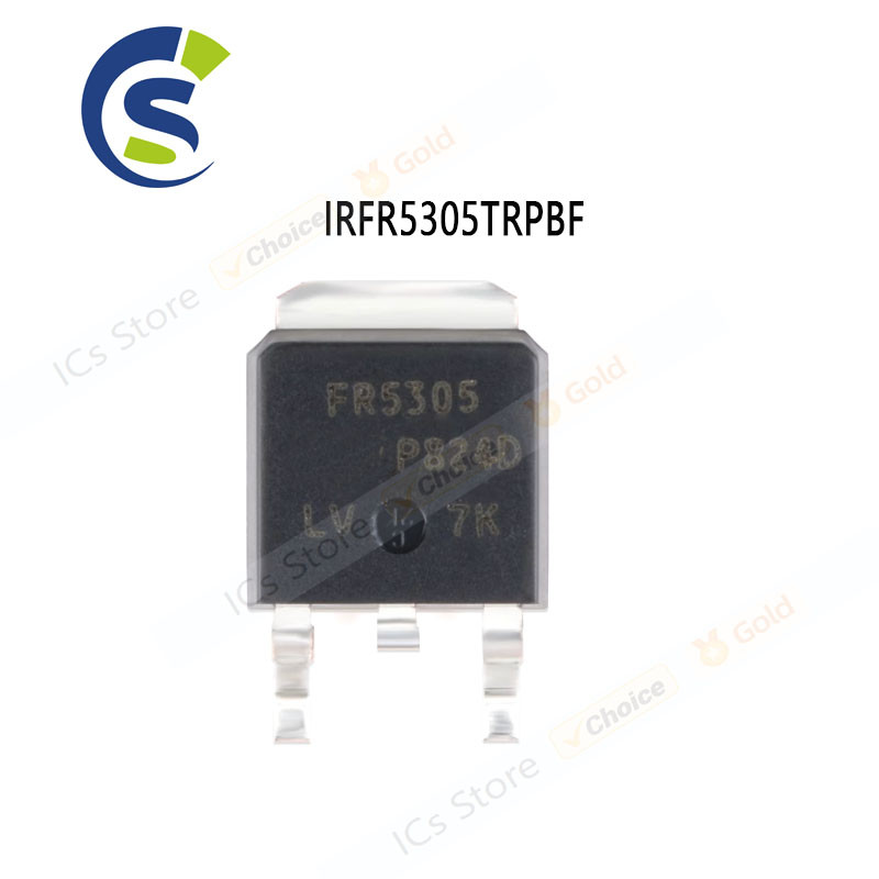 10CS ใหม่และต้นฉบับ IRFR5305 FR5305 หลอดสนาม-ผล TO-252 IRFR5305TRPBF
