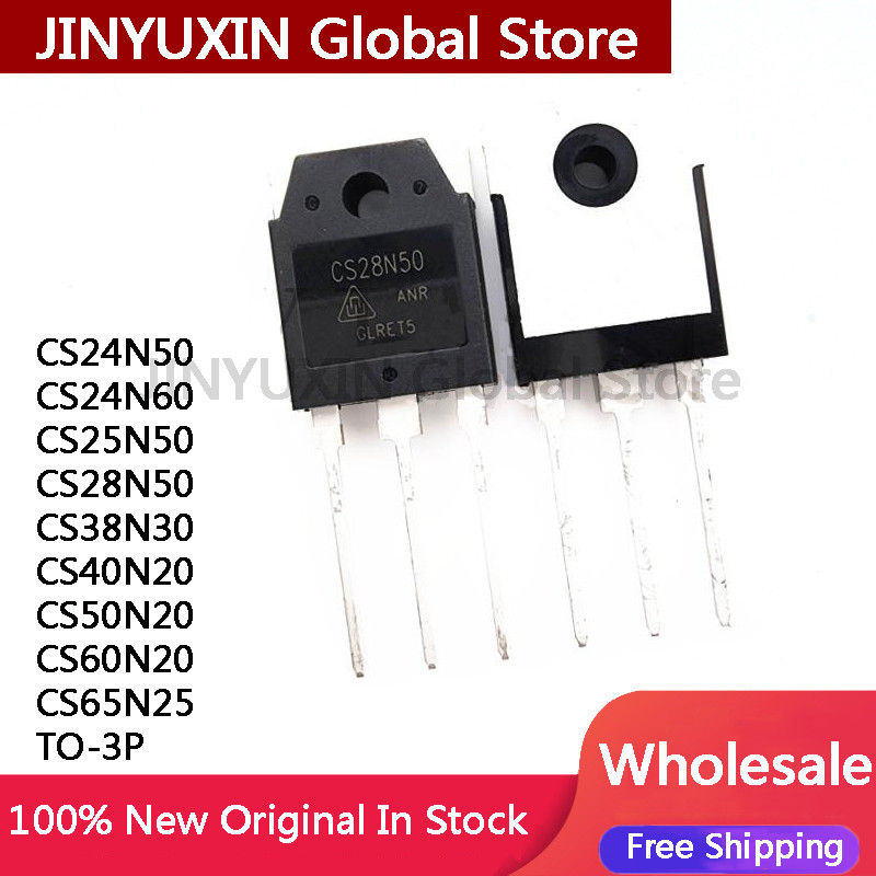 5 ชิ้น CS24N50 CS24N60 CS25N50 CS28N50 CS38N30 CS40N20 CS50N20 CS60N20 CS65N25 TO-3P ชิป IC ในสต็อก