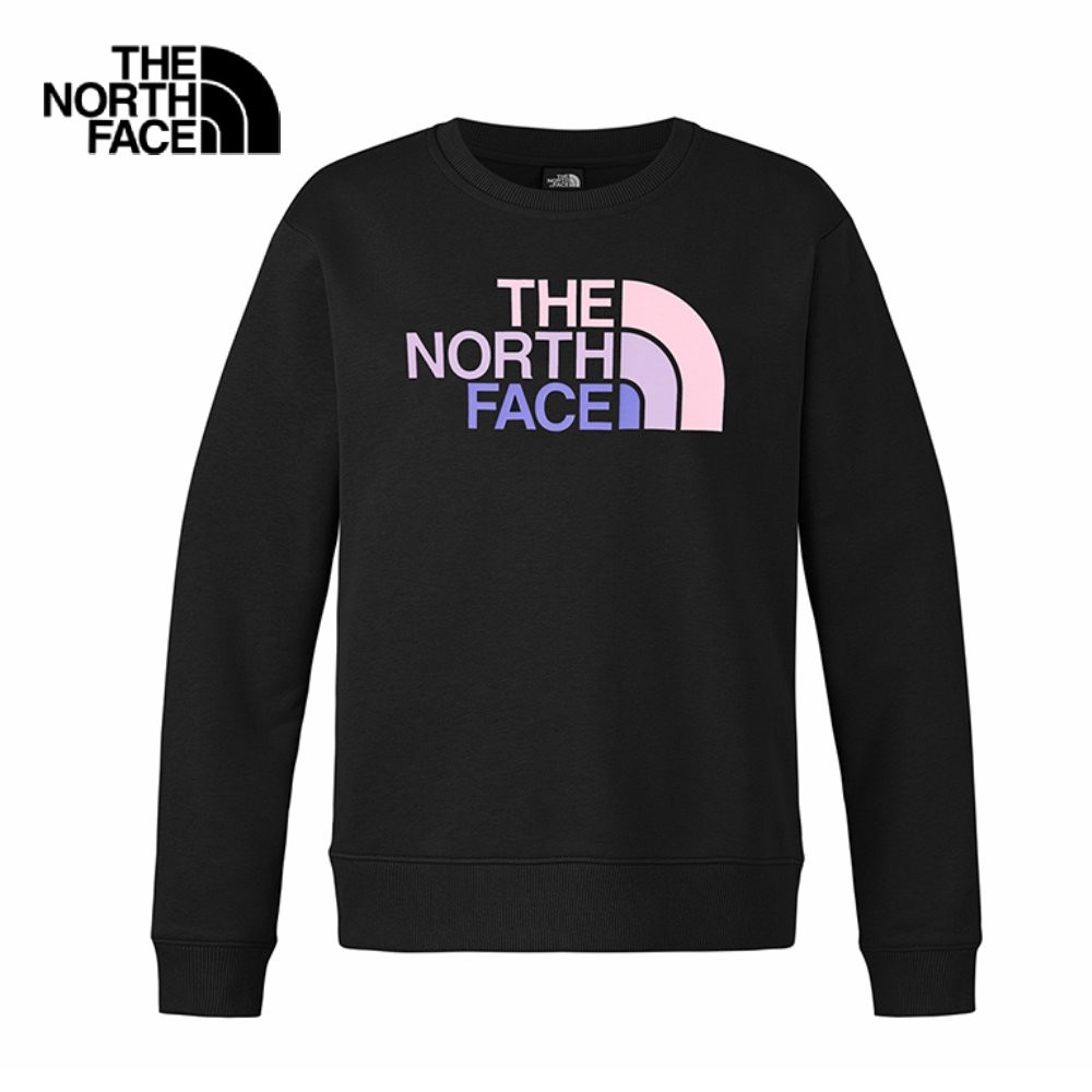 THE NORTH FACE WOMEN RLX LOGO PLAY CREW GRAPHIC - (ดูตารางไซซ์ ASIA/AP)/TNF BLACK เสื้อแขนยาวคอกลมผู