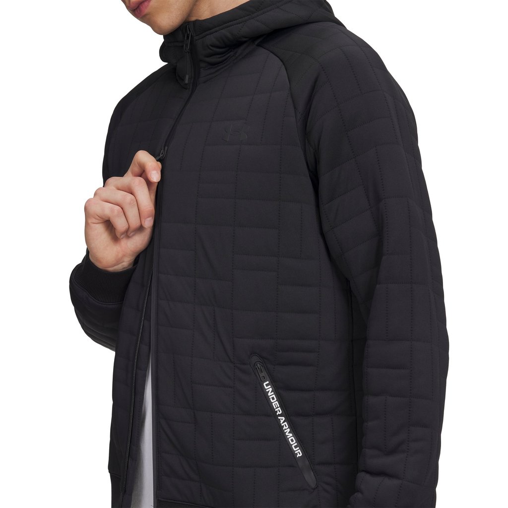 Under Armour เสื้อซิปเต็มตัวสำหรับผู้ชาย UA Unstoppable Fleece Textured — صورة 4