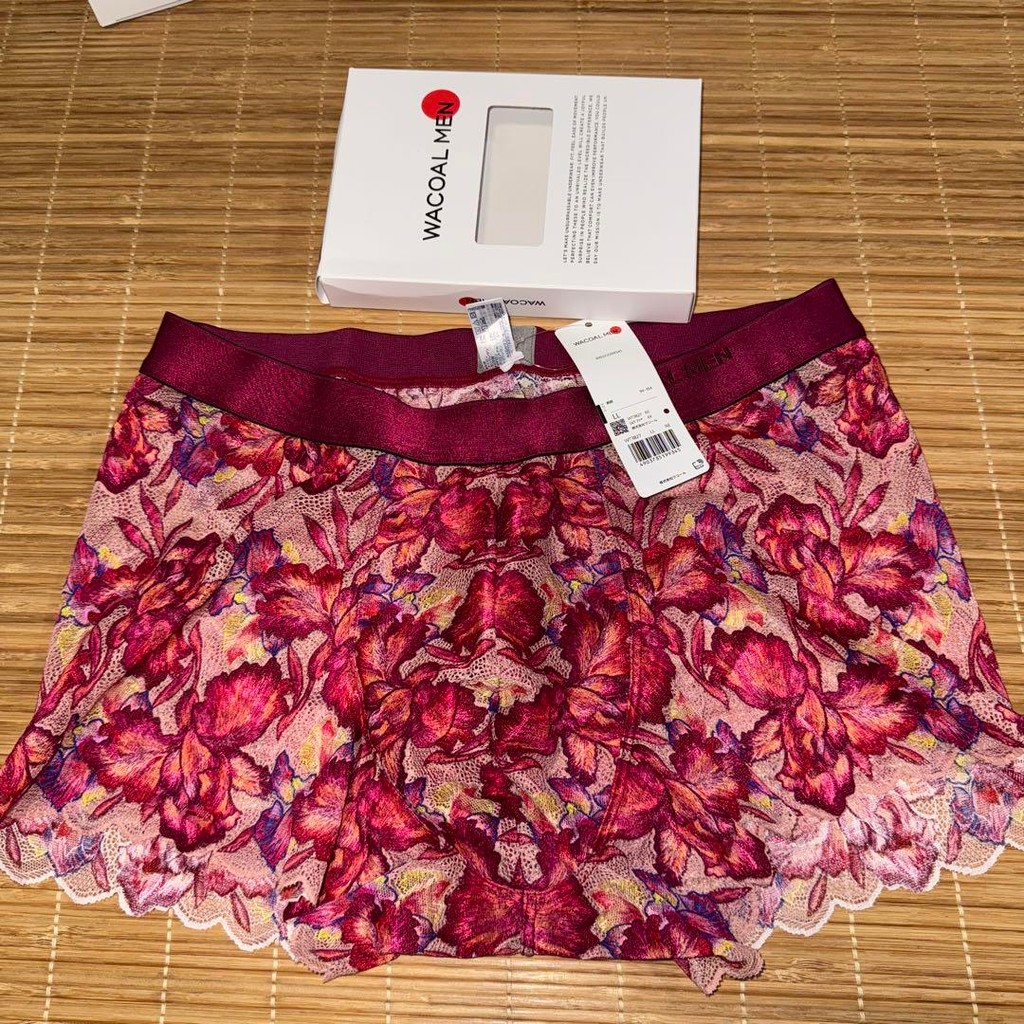 【Direct from Japan】WACOAL MEN กางเกงบ็อกเซอร์ ไซส์ LL ลายดอกไม้ สีแดง tw3827【Japan Exclusive】