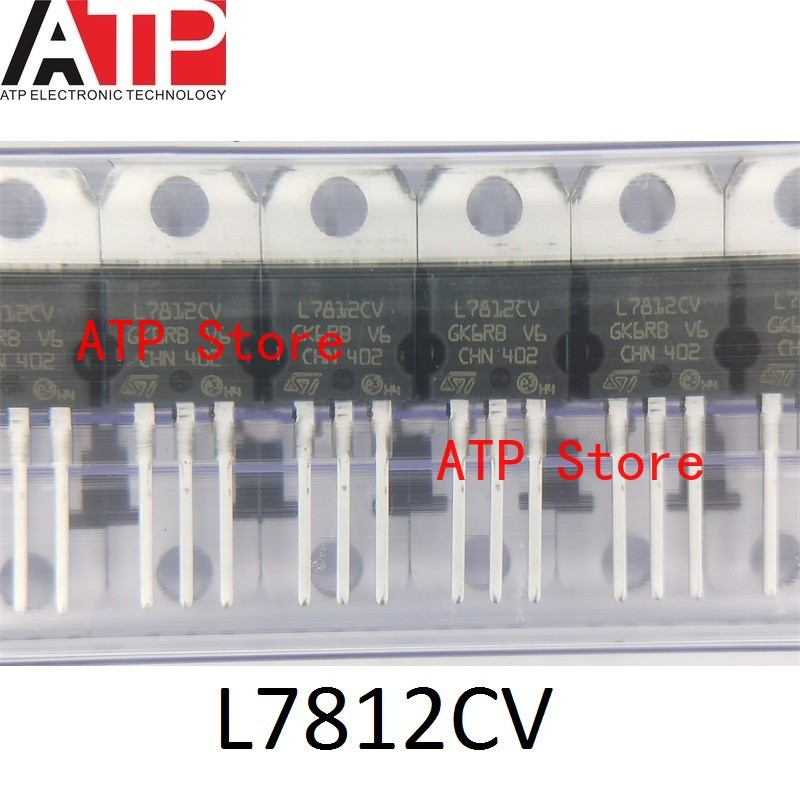 50 ชิ้น/ล็อต 100% ใหม่ Original L7812CV TO-220 7812 L7812 L7812CV-DG Linear ตัวควบคุมแรงดันไฟฟ้า IC 