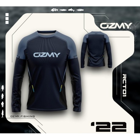 เสื้อยืดตกปลา Ozmy ผ้าไมโครไฟเบอร์ พิมพ์แบบ Sublimation
