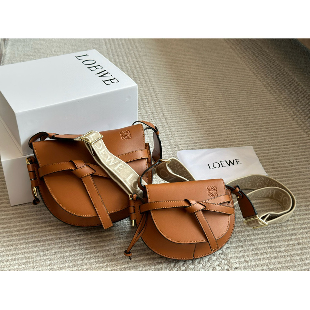 Sadddle Bag Messenger Bag หนังวัว