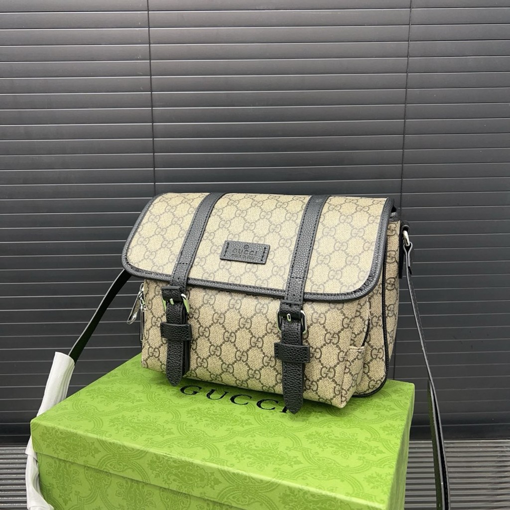 พิมพ์ Flap Messenger Bag Mens Casual Shoulder Messenger Bag ความจุขนาดใหญ่สุด